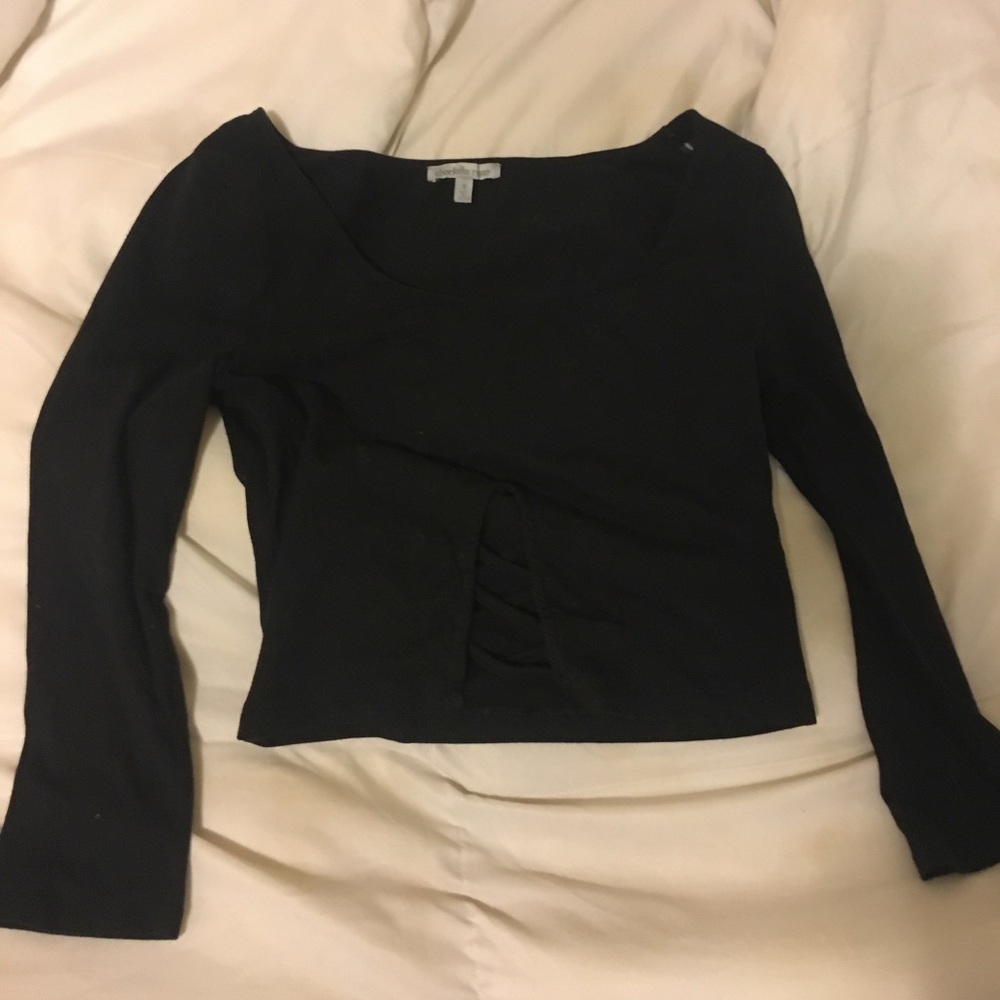 Charlotte Russe long sleeve crop top